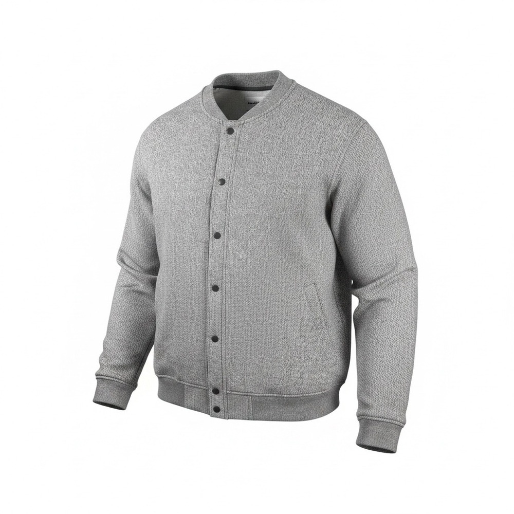Goodfellow & Co Mens The Vintage Varsity Bomber Jacket Gray XXL New